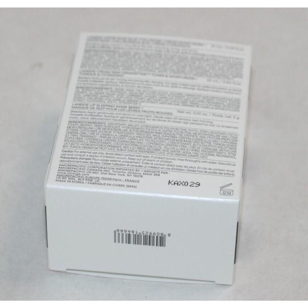 LANEIGE 3PC - Water Bank Lip Sleeping Mask Cream Skin NEW - Picture 6 of 7
